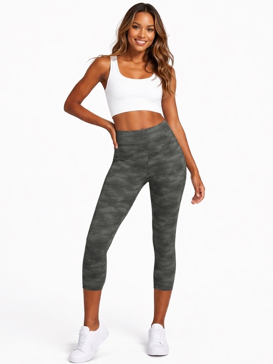 SPANX Other - SPANX Women’s‎ Camo Leggings Medium Green Sage High Waist Shaping NWT